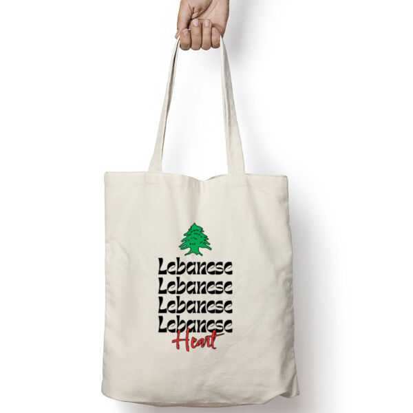 Lebanese Heart Tote Bag Thumbnail